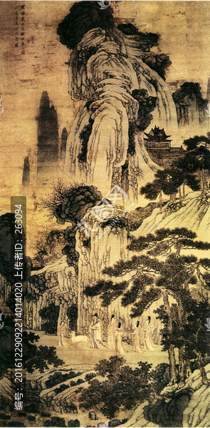 沈周,臨戴進(jìn)謝安東山圖
