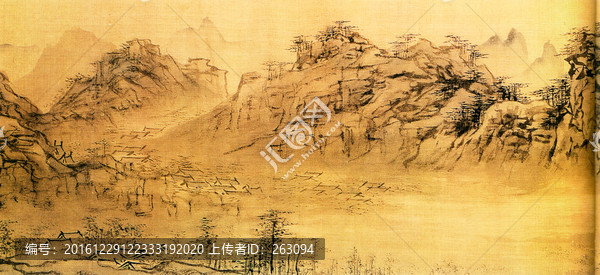 吳偉,長江萬里圖