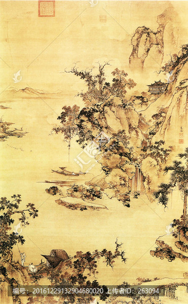 朱端,仿郭熙山水圖