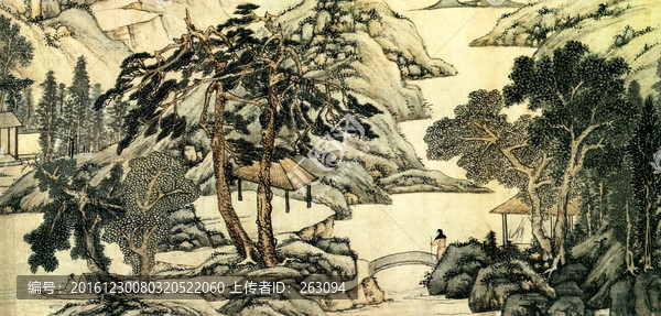 文徵明,滄溪圖