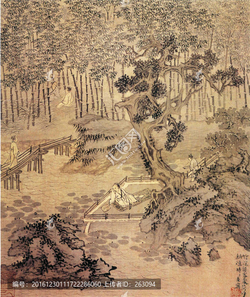 謝時(shí)臣,杜陵詩(shī)意圖