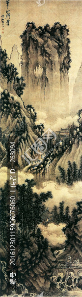 謝時(shí)臣,華山仙掌圖