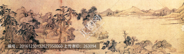 文嘉,山水圖