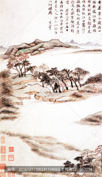 董其昌,秋興八景圖