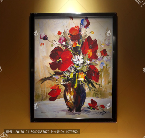 花卉油畫ZSY,合層