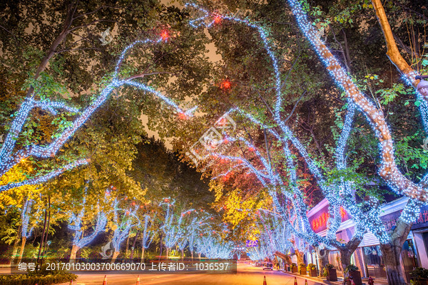 杭州南山路燈光夜景