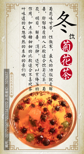 冬飲菊花茶