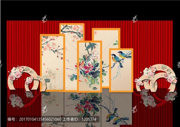 中式KT板迎賓