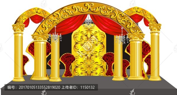 紅金歐式婚禮