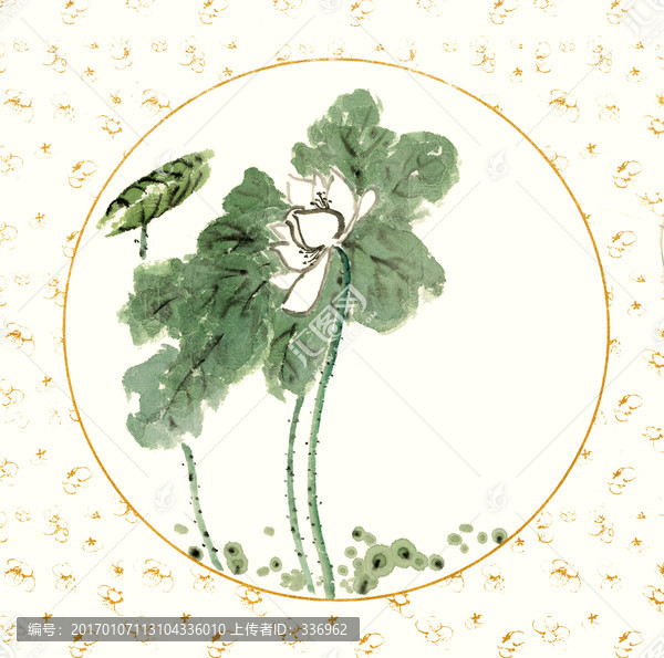 國(guó)畫(huà)荷花