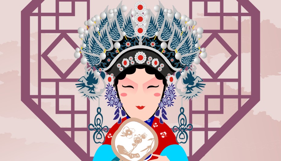 原創(chuàng)高清京劇人物矢量圖