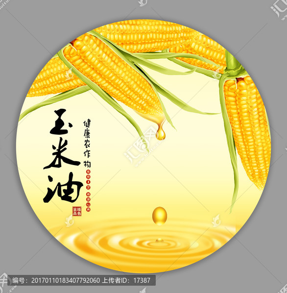 玉米油插畫(huà)