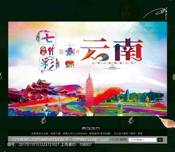 印象云南,寫意油畫風格主題
