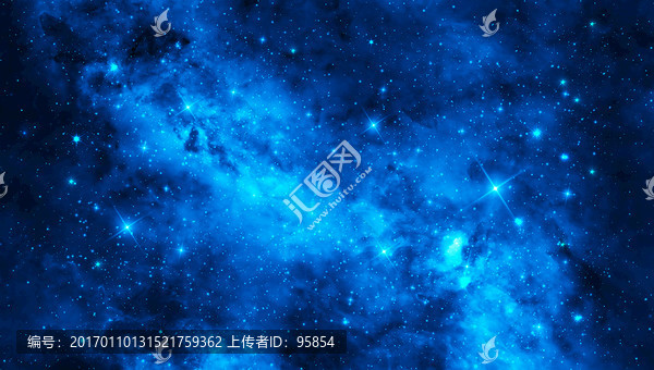 藍色星空背景