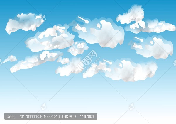 天空藍(lán)天白云