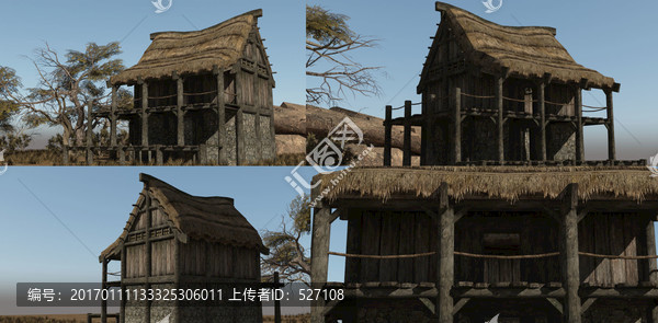 3D模型,西歐老房子