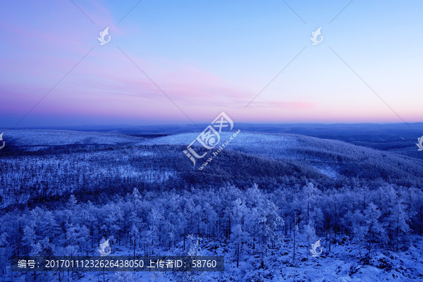 林海雪原银装素裹