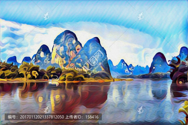桂林山水裝飾畫