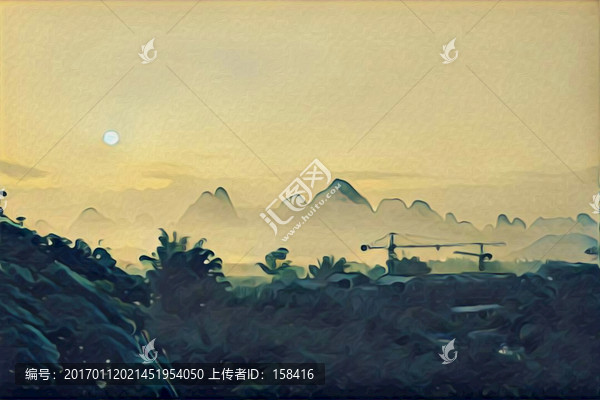 陽朔風(fēng)景山水裝飾畫