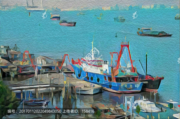 装饰画渔人码头
