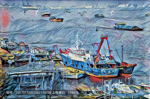 裝飾畫漁人碼頭
