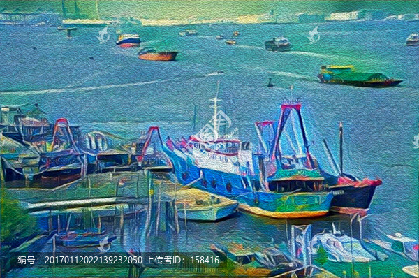 裝飾畫漁人碼頭