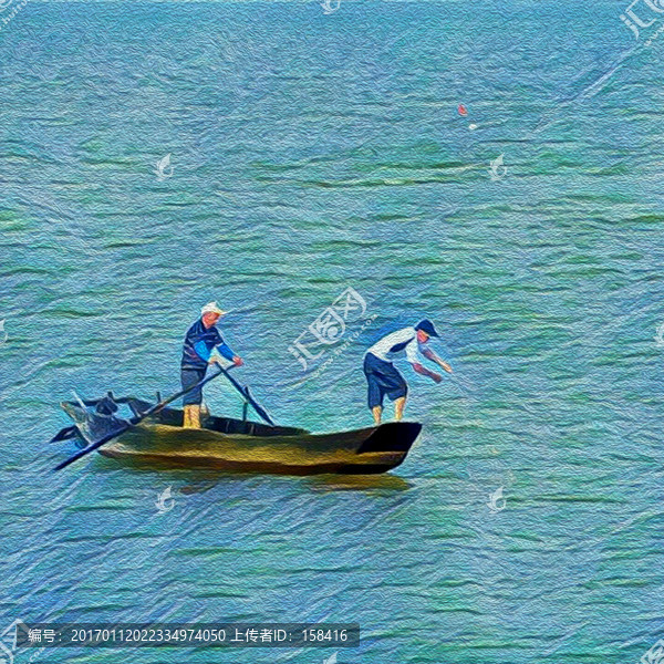 漁船裝飾畫