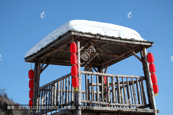 雪乡,雪景,瞭望台