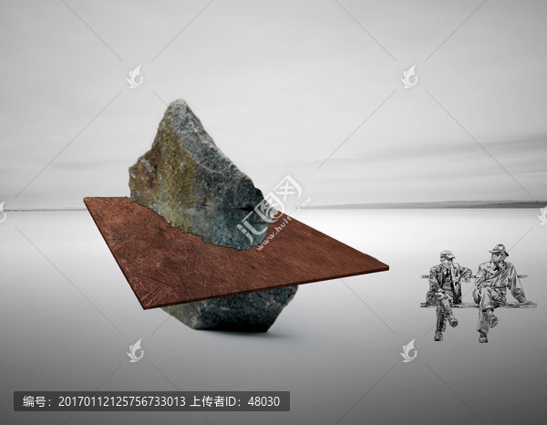 石頭鐵藝雕塑