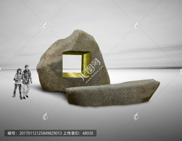 石頭鐵藝雕塑