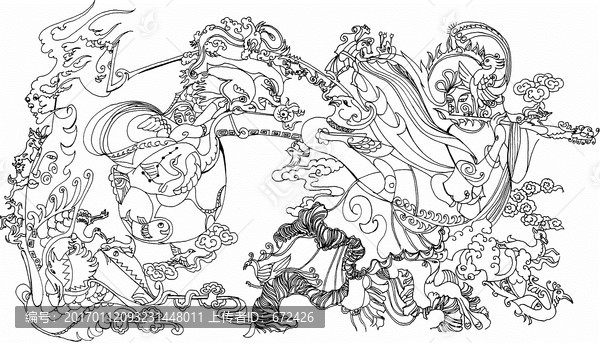 插畫,漫畫,未分層