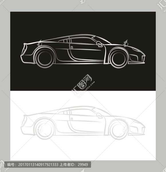 車,跑車,線條車,炫酷跑車