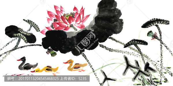寫(xiě)意荷花
