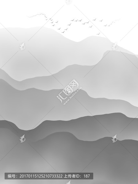 水墨畫,TIF未分層