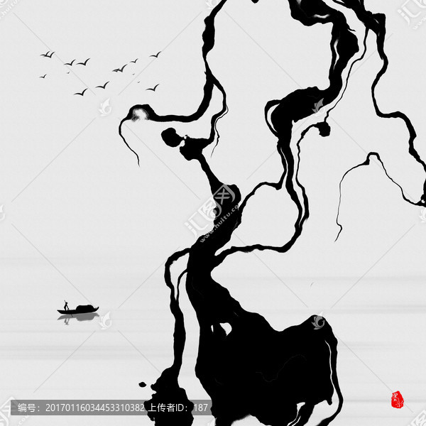 水墨畫,抽象畫