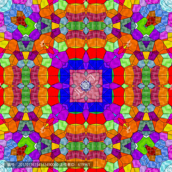 染色玻璃拼花教堂玻璃,無分層