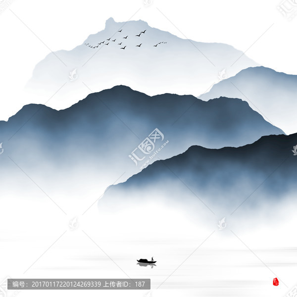 意境水墨山水