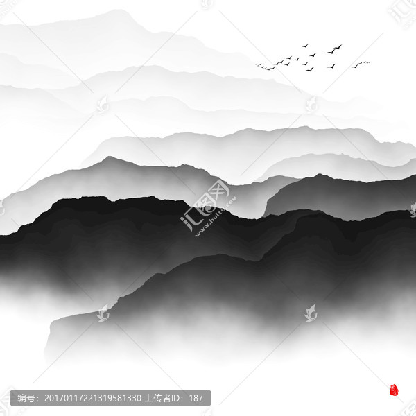 水墨畫,意境山水