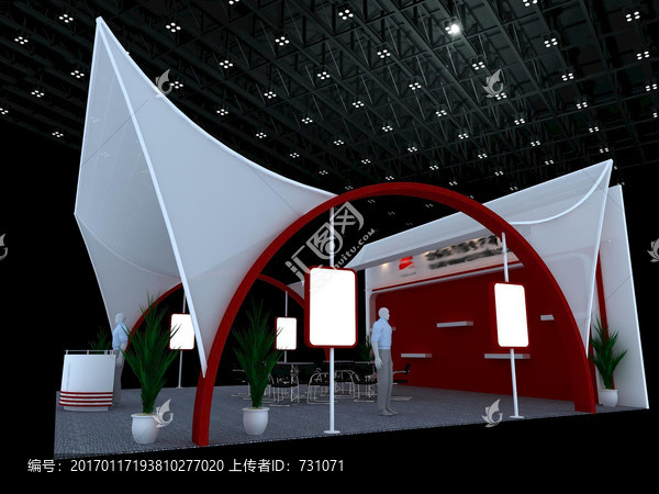 展臺展示展覽設計9x9