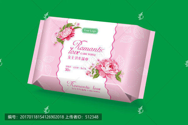 女士衛(wèi)生濕巾30片展開圖