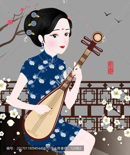 旗袍美女