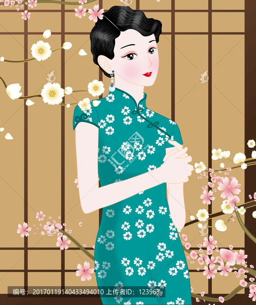 旗袍美女