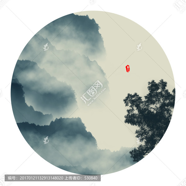 水墨山水畫(huà)