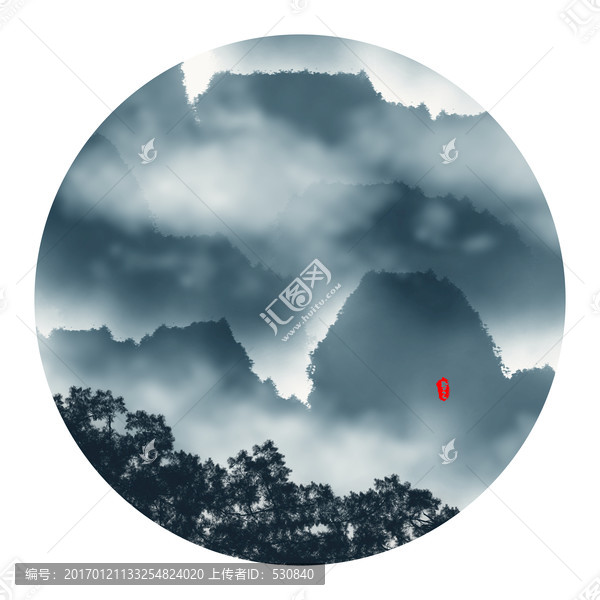 水墨山水畫(huà)