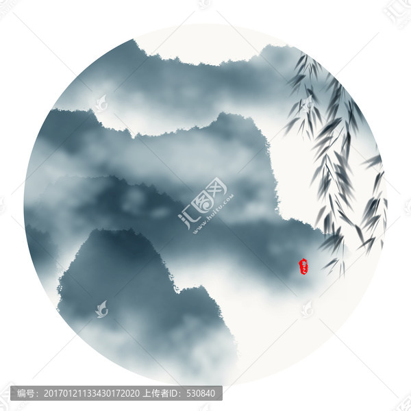 水墨山水畫(huà)