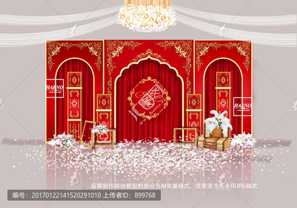 歐式紅金奢華主題婚禮設(shè)計(jì)