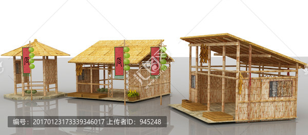 茅草棚模型設(shè)計