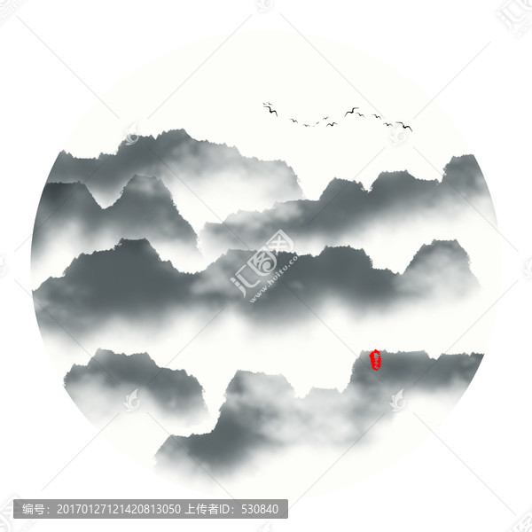 水墨山水畫(huà)