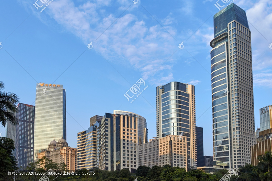 珠江新城广州中轴线建筑风光