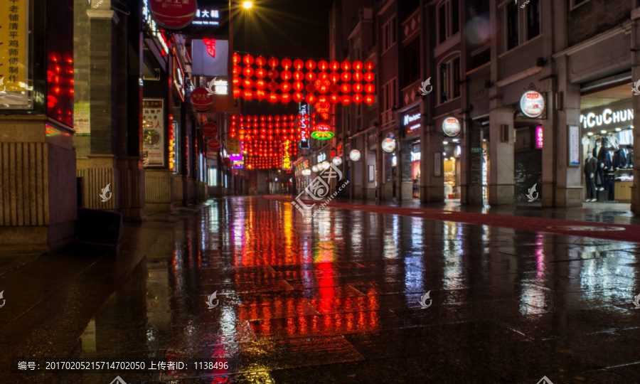 广州上下九雨夜